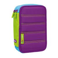 Opakowanie Piórnik 2 poz. z wyprawką Colours fiolet MILAN