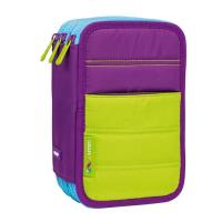 Opakowanie Piórnik 3 poz. z wyprawką Colours fiolet MILAN