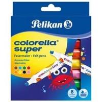 Pisaki Colorella Super C411 8 kolorów. Wydawca: Pelikan. SmakLiter.pl Opakowanie Pisaki Colorella Super C411 8 kolorów