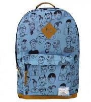 Opakowanie Plecak dwukomorowy niebieski Twarze