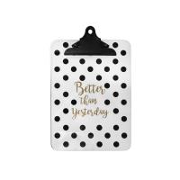 Opakowanie Podkładka z klipsem A4 czarne kropki