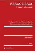 Prawo pracy Pytania i odpowiedzi. Autor: Gersdorf Małgorzata, Rączka Krzysztof Wojciech, Maniewska Eliza, Raczkowski Michał. SmakLiter.pl Okładka książki Prawo pracy Pytania i odpowiedzi
