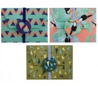 Opakowanie Pudełka prezentowe 3 sztuki Tukany różowe