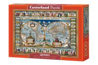 Puzzle 2000 Map of the World. Wydawca: Castorland. SmakLiter.pl Opakowanie Puzzle 2000 Map of the World
