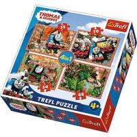 Opakowanie Puzzle 4w1 Tomek i przyjaciele Podróże po świecie
