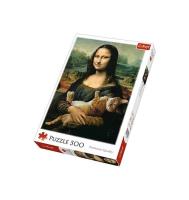 Opakowanie Puzzle Mona Lisa i kot Mruczek 500