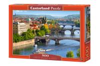 Opakowanie Puzzle View of Bridges in Prague 500