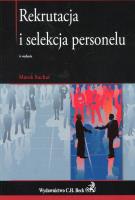 Rekrutacja i selekcja personelu. Autor: Suchar Marek. SmakLiter.pl Okładka książki Rekrutacja i selekcja personelu