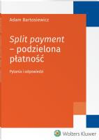 Okładka książki Split payment Podzielona płatność