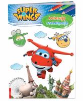 Okładka książki Super Wings Koloruję rozwiązuję