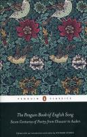 Okładka książki The Penguin Book of English Song