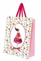 Torebka ozdobna mała Kobieta z kwiatami. Wydawca: Cozywood. SmakLiter.pl Opakowanie Torebka ozdobna mała Kobieta z kwiatami