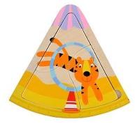 Opakowanie Układanka drewniana cyrk tygrys