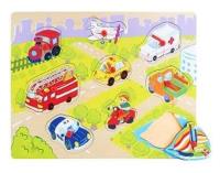 Opakowanie Układanka drewniana pojazdy