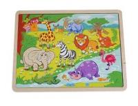 Opakowanie Układanka puzzle dzikie zwierzęta