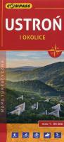 Okładka książki Ustroń i okolice mapa turystyczna 1:25 000