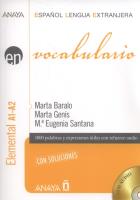 Okładka książki Vocabulario nivel elemental A1-A2 + CD