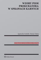 Okładka książki Wzory pism prokuratora w sprawach karnych