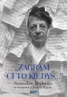 Zagram ci to kiedyś. Autor: Illg Jerzy. SmakLiter.pl Okładka książki Zagram ci to kiedyś