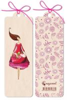 Okładka książki Zakładka drewniana Kobieta z kwiatami