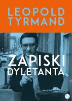 Zapiski dyletanta. Autor: Leopold Tyrmand. SmakLiter.pl Okładka książki Zapiski dyletanta