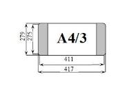 Opakowanie Zestaw okładen na książki A4/3