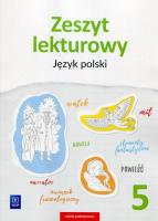 Zeszyt lekturowy Język polski 5. Autor: Beata Surdej Andrzej Surdej. SmakLiter.pl Okładka książki Zeszyt lekturowy Język polski 5