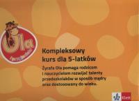 Żyrafa Ola i przyjaciele kurs przedszkolny dla 5-latków. Autor: Opracowanie zbiorowe. SmakLiter.pl Okładka książki Żyrafa Ola i przyjaciele kurs przedszkolny dla 5-latków