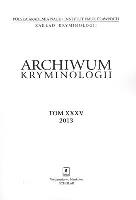 Okładka książki Archiwum kryminologii