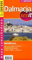 Okładka książki DALMACJA MAPA SAMOCHODOWA 1:200 000