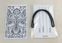 Opakowanie ETYKIETA NA WALIZKĘ GRAY MONO BIAŁA WHI