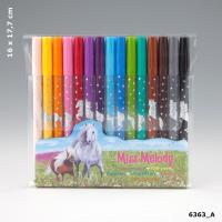 FLAMASTRY MISS MELODY 6363A. Wydawca: PLUS-Z. SmakLiter.pl Opakowanie FLAMASTRY MISS MELODY 6363A