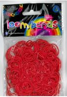 Opakowanie GUMKI LOOM BANDS 300 SZT CZERWONE 