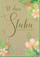 Okładka książki Karnet W dniu Ślubu Najlepsze życzenia! PP-2095