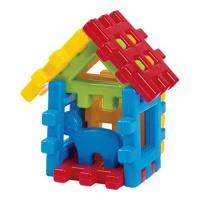 Opakowanie KLOCKI WAFFLE KONSTRUKCYJNE DOMEK Z KOTKIEM