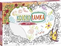 KOLOROWANKA RAMKA DO ZAWIESZENIA SERCE ŚREDNIA. Autor:   Praca zbiorowa. SmakLiter.pl Okładka książki KOLOROWANKA RAMKA DO ZAWIESZENIA SERCE ŚREDNIA