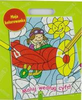 MALUJ WEDŁUG CYFR MOJA KOLOROWANKA XXL. Autor: Judita Langer S.L.. SmakLiter.pl Okładka książki MALUJ WEDŁUG CYFR MOJA KOLOROWANKA XXL