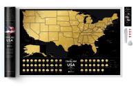 Opakowanie MAPA ZDRAPKA USA TRAVEL MAP BLACK USA