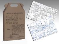 Opakowanie MIASTO WIEŚ PUZZLE DO KOLOROWANIA