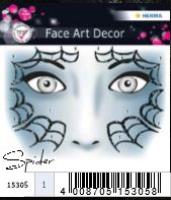 Opakowanie NAKLEJKI DO ZDOBIENIA TWARZY PAJĄK 15305