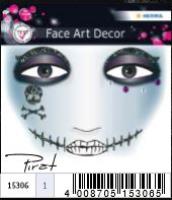 Opakowanie NAKLEJKI DO ZDOBIENIA TWARZY PIRAT 15306