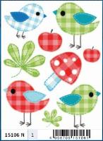 Opakowanie NAKLEJKI NA OKNO PTASZKI 15106