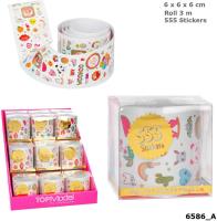 NAKLEJKI W ROLCE TOP MODEL 6586A. Wydawca: PLUS-Z. SmakLiter.pl Opakowanie NAKLEJKI W ROLCE TOP MODEL 6586A