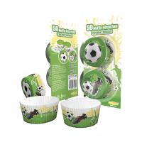 Opakowanie PIŁKA NOŻNA PAPILOTKI NA MUFFINY 50 SZTUK