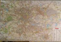 PLAN MIASTA KRAKÓW MAPA ŚCIENNA 1:26 000. Autor: Opracowanie zbiorowe. SmakLiter.pl Okładka książki PLAN MIASTA KRAKÓW MAPA ŚCIENNA 1:26 000