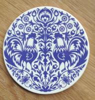 Opakowanie PODKŁADKA CERAMICZNA OKRĄGŁA 20CM KOGUTY LAVENDER