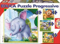 Opakowanie PUZZLE 4W1 ZWIERZĘTA 