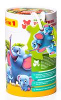 Opakowanie PUZZLE 5 W 1 TOGETHER WITH A CHILD PUZZLIKA ZWIERZĘTA I ICH RODZICE 13098