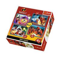 Opakowanie Puzzle Niesamowita rodzinka 4w1