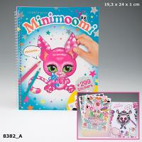 SZKICOWNIK Z NAKLEJKAMI MINIMOOMI 8382A. Wydawca: PLUS-Z. SmakLiter.pl Opakowanie SZKICOWNIK Z NAKLEJKAMI MINIMOOMI 8382A